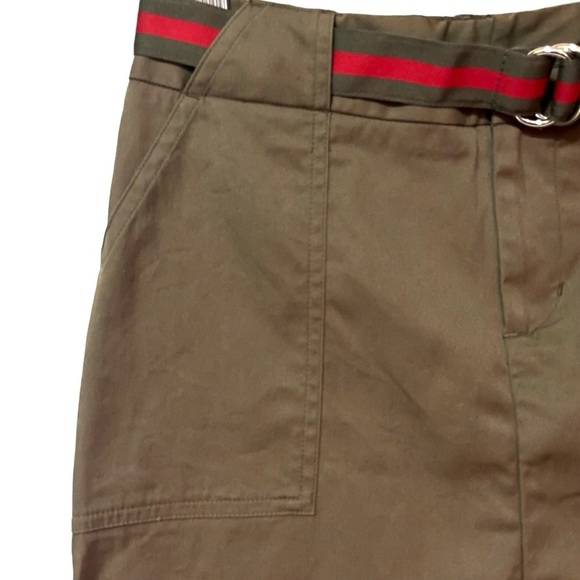 3/$30 MOSSIMO TARGET KHAKI ARMY GREEN MINI SKIRT STRIPE BELT UTILITY CARGO - Picture 7 of 10
